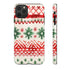 Watercolor Study of Christmas Patterns - Impact Resistant Phone Case iPhone 11 Pro Max Matte